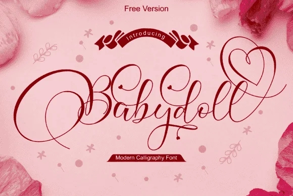 Babydoll – Romantic Calligraphy 字体