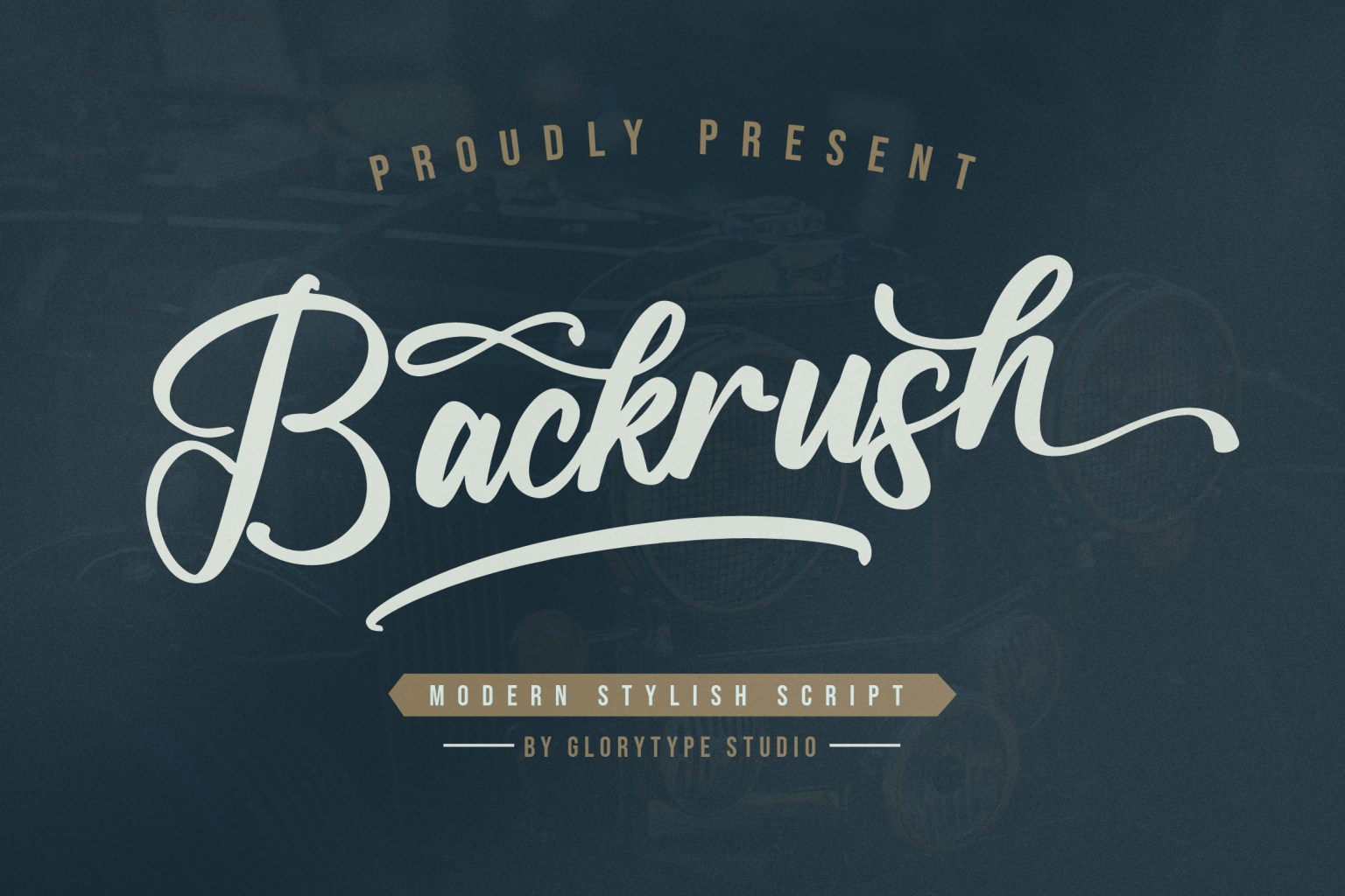 Backrush_Script_字体