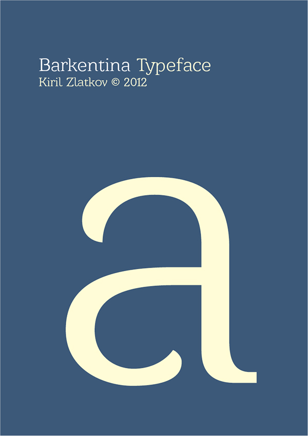 Barkentina 字体