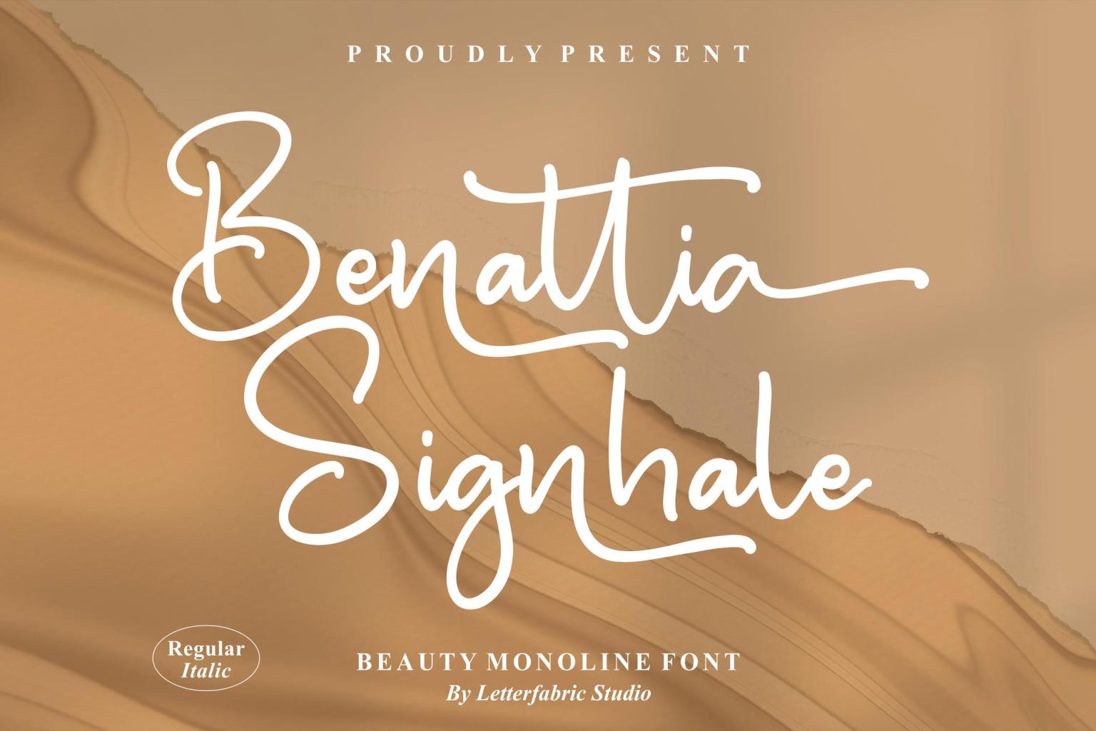 Benattia_Signhale_字体