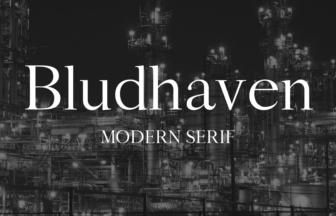 Bludhaven_modern_serif_typeface