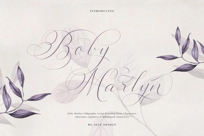 Boby Marlyn Calligraphy 字体