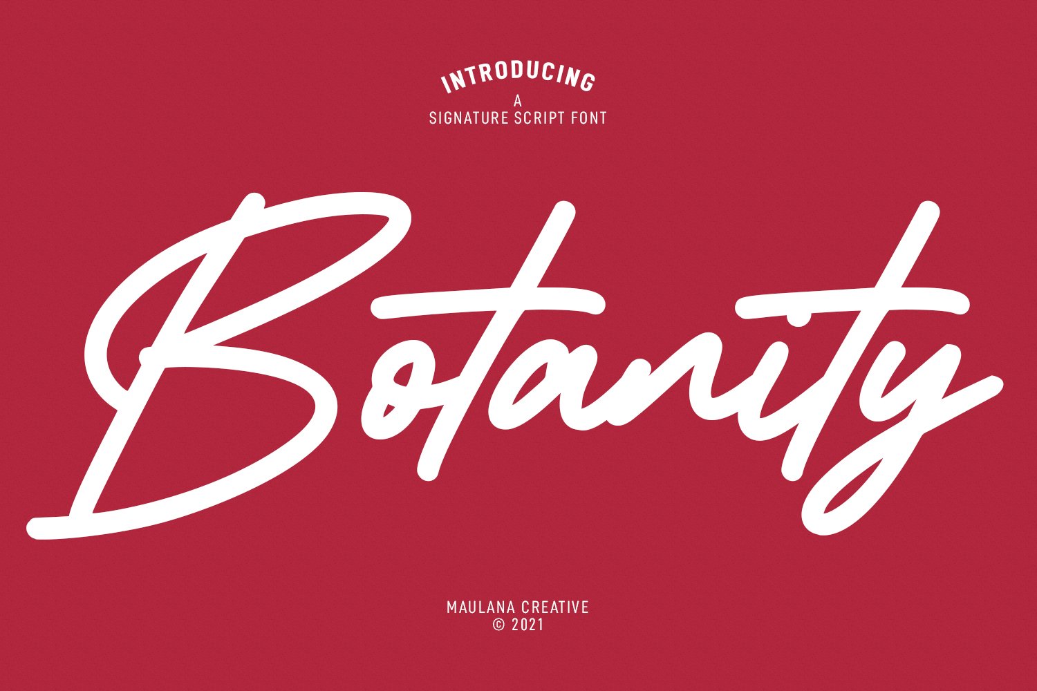 Botanity Signature 字体