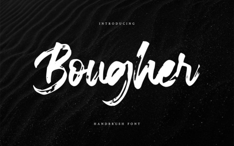 Bougher_Brush_字体