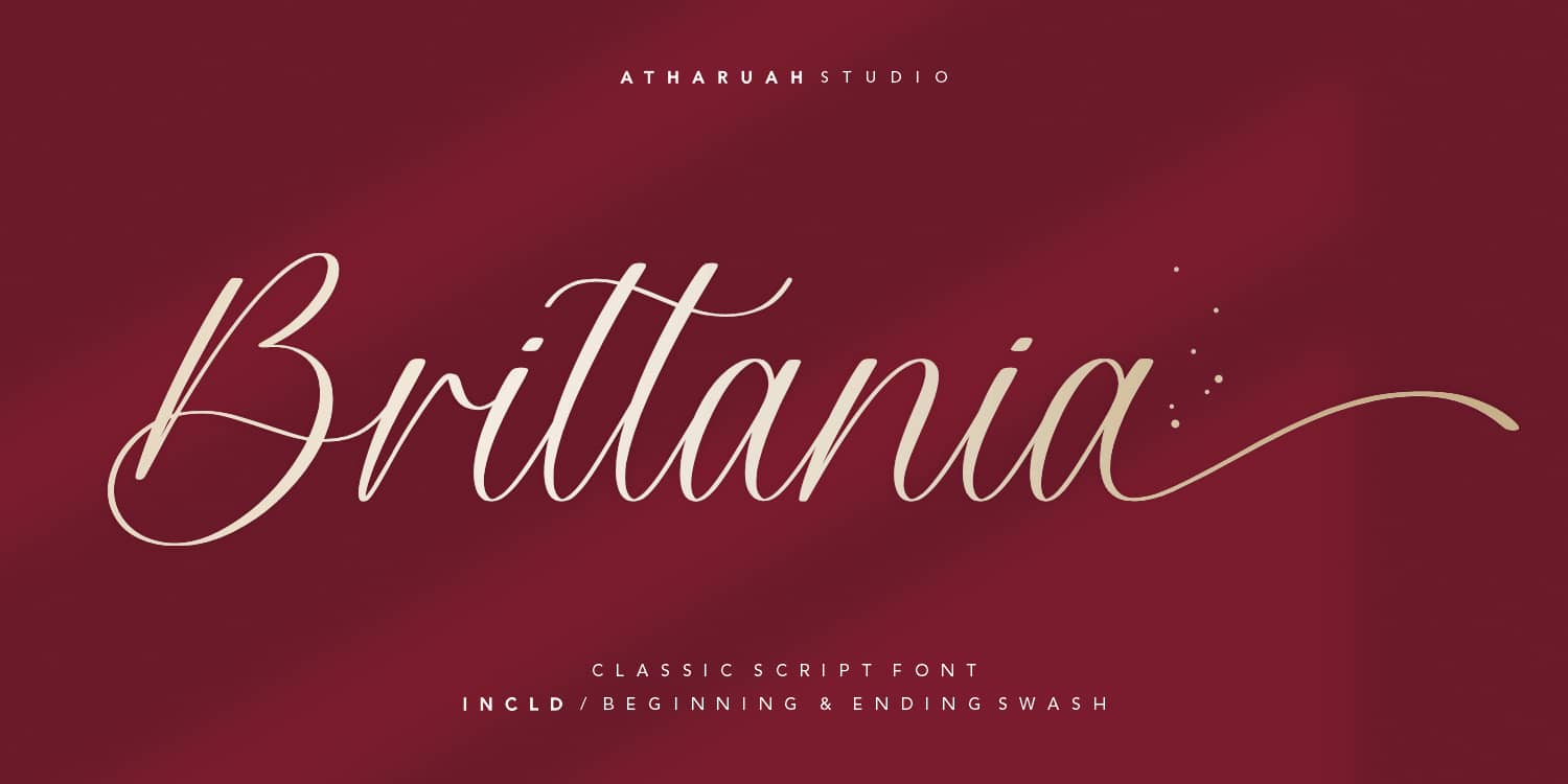 Brittania_Calligraphy_字体