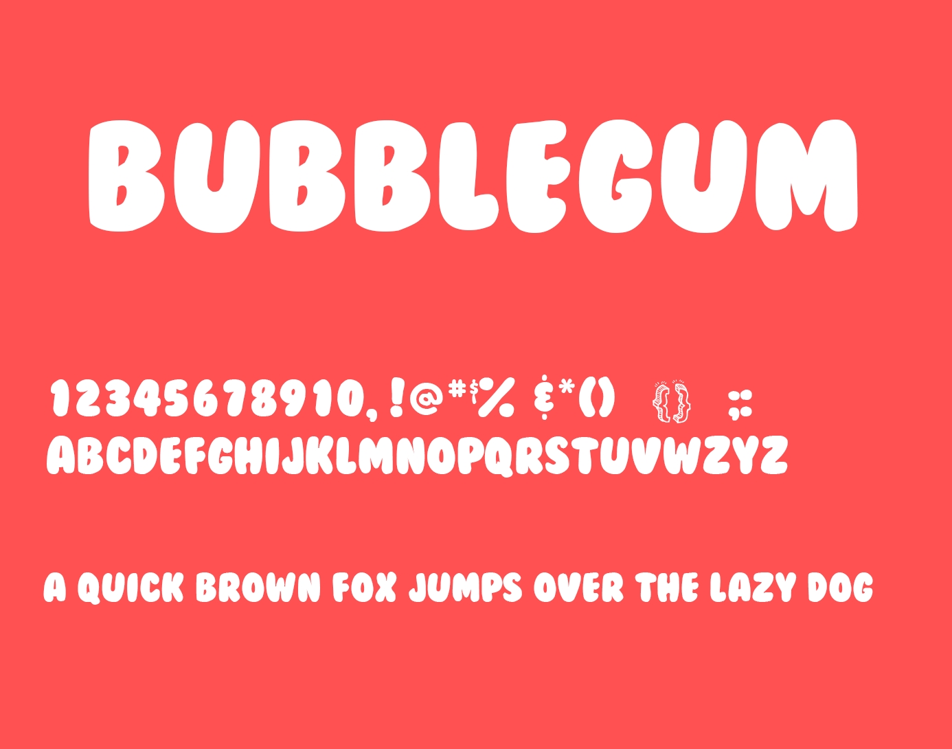 Bubblegum_Display_字体