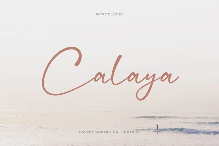 Calaya Script 字体