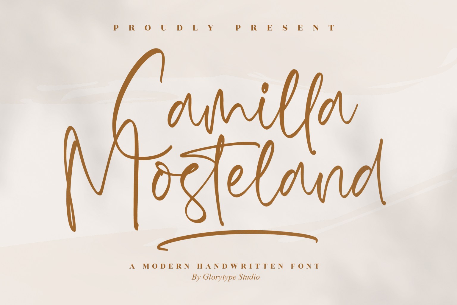 Camilla_Mosteland_Handwritten_字体