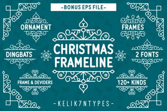 Christmas Frameline 字体