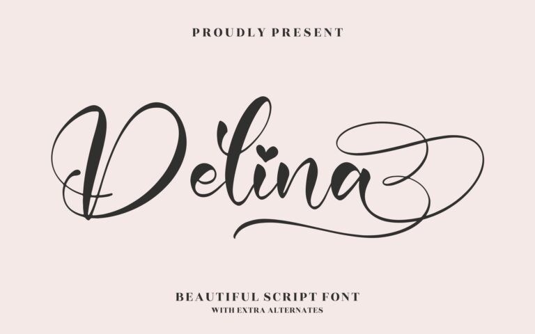 Delina 字体