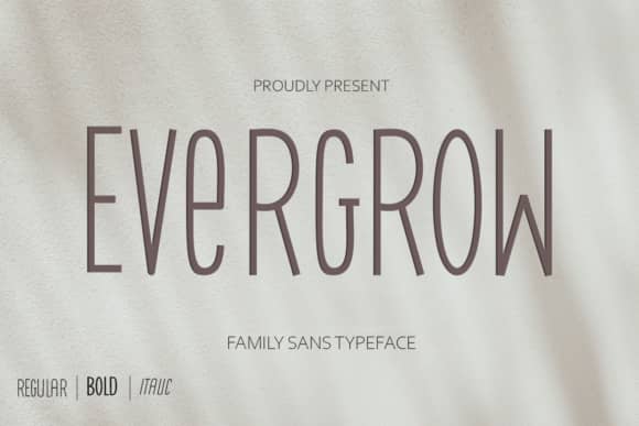 Evergrow 字体