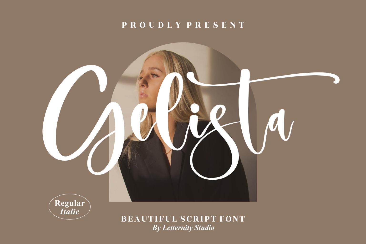 Gelista – Beautiful Script 字体