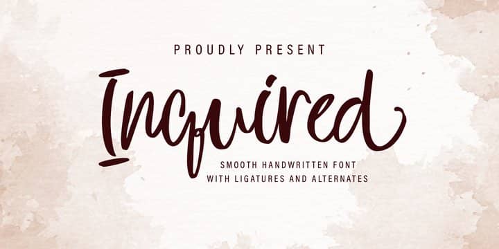 Inquired 字体