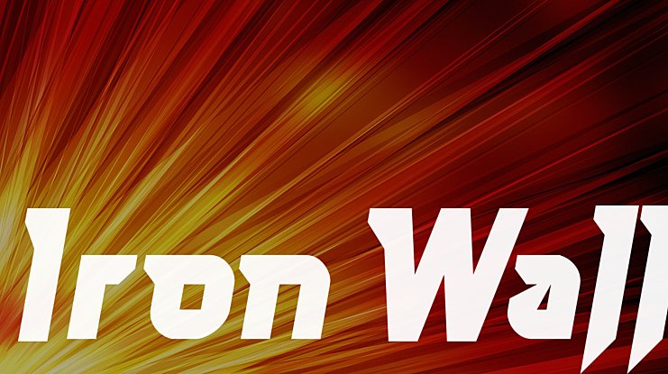 Iron Wall 字体