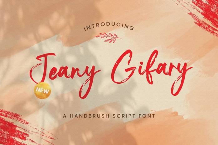 Jeany Gifary Brush 字体