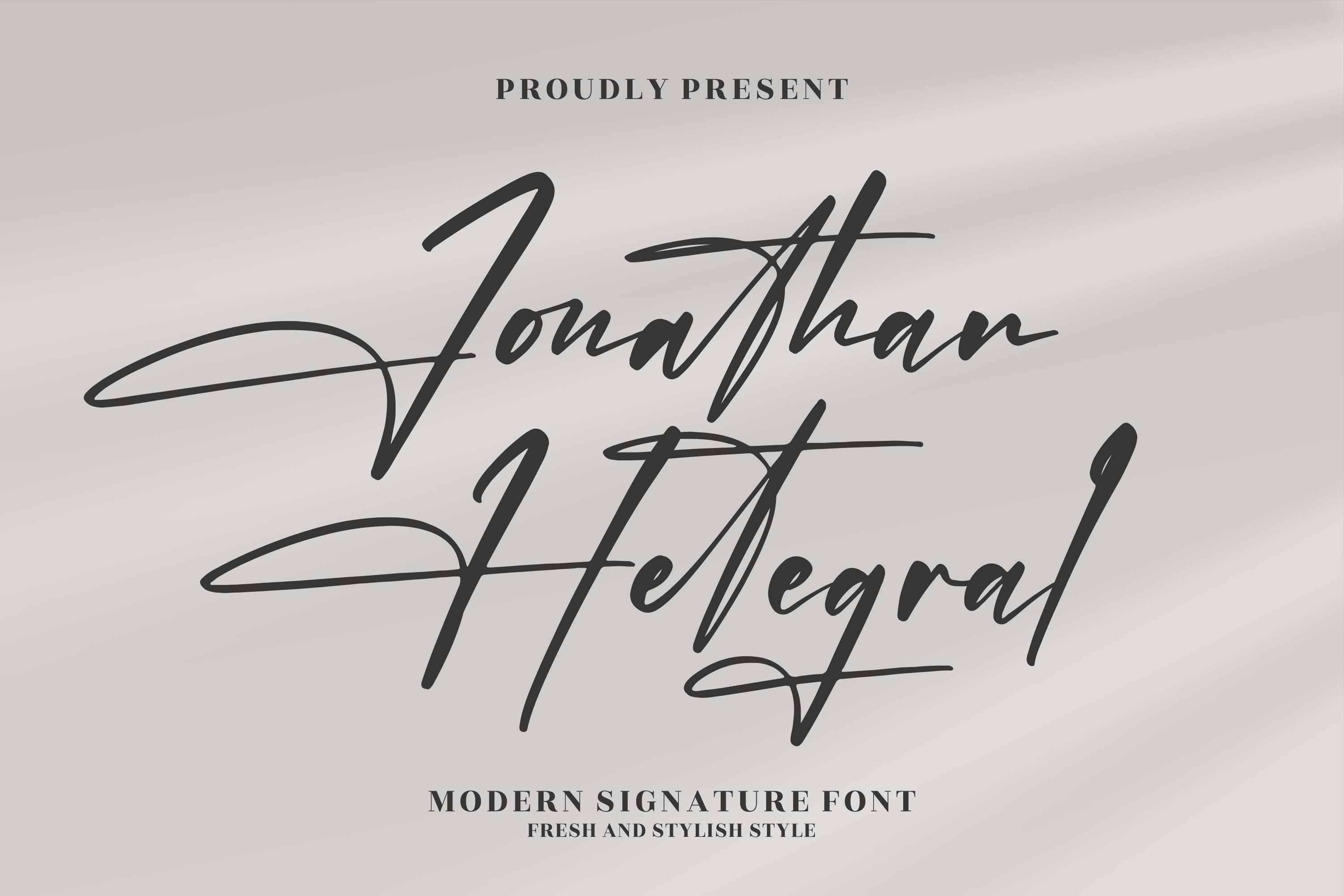 Jonathan Hetegral 字体