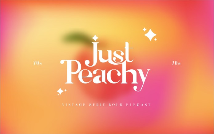 Just Peachy Serif 字体