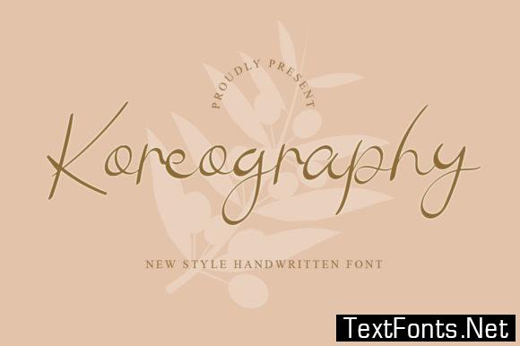 Koreography 字体