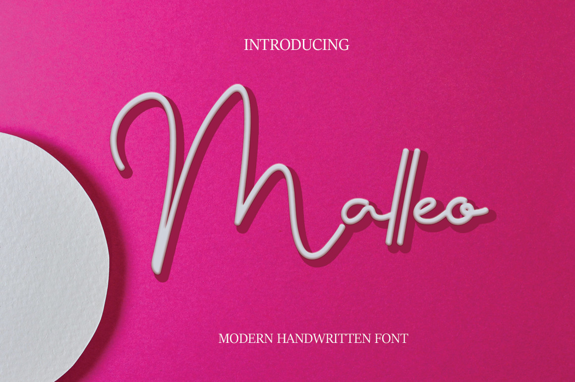 Malleo_Handwritten_字体