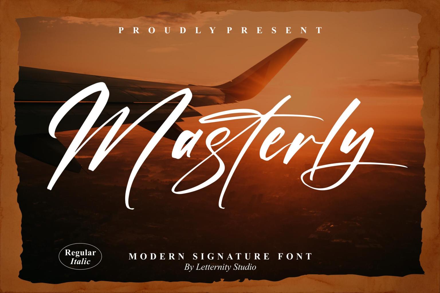 Masterly – Modern Signature 字体