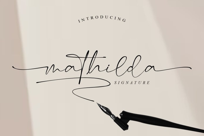 Mathilda Signature Script 字体