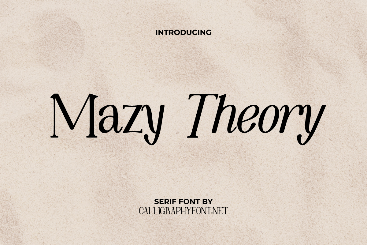 Mazy Theory 字体