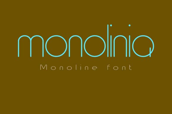 Monolinia 字体