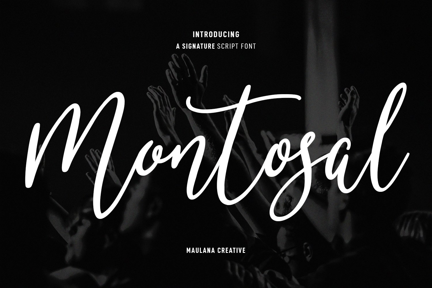 Montosal – Signature Script 字体