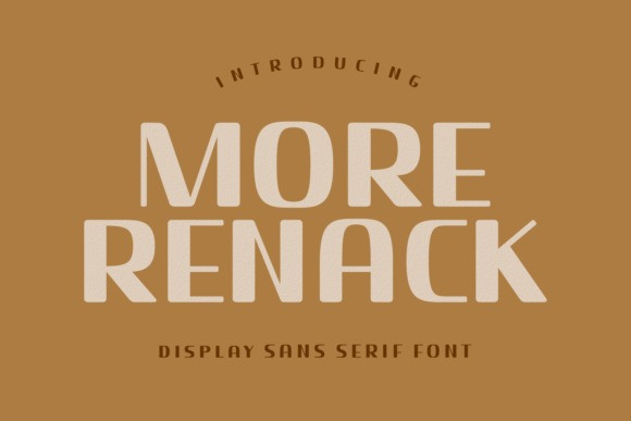 More Renack 字体
