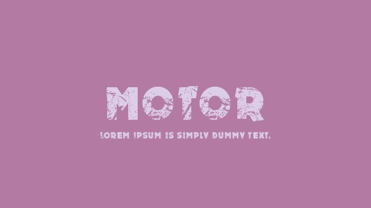 Motor 字体