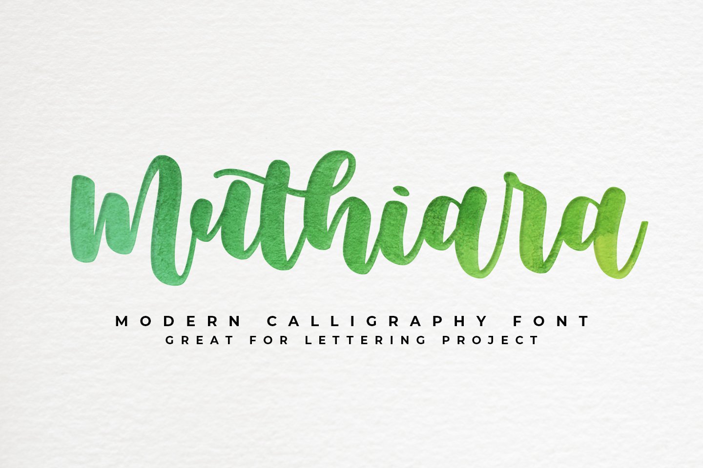 Muthiara – Modern Calligraphy 字体
