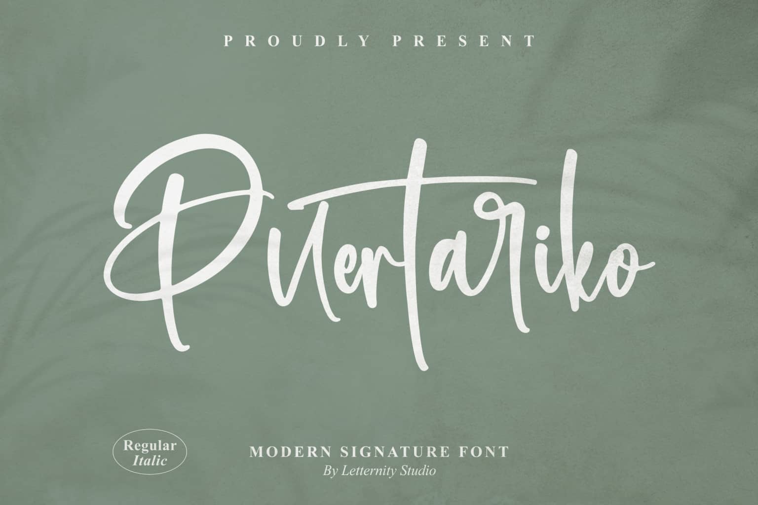 Puertariko_Script_字体