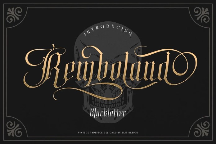 Remboland_Blackletter_字体