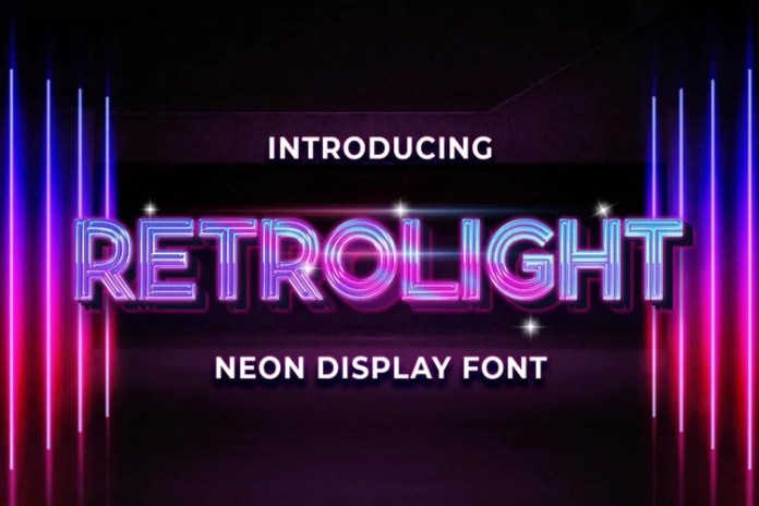 Retrolight Display 字体