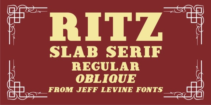 Ritz Slab Serif 字体