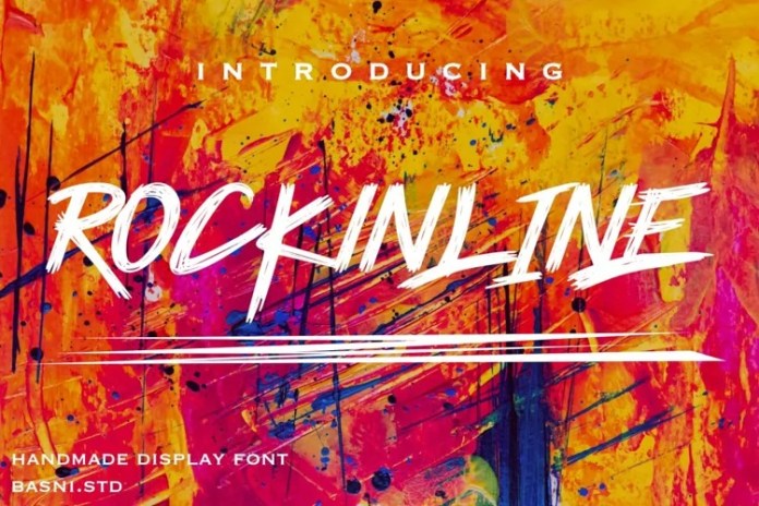 Rockinline_Brush_字体