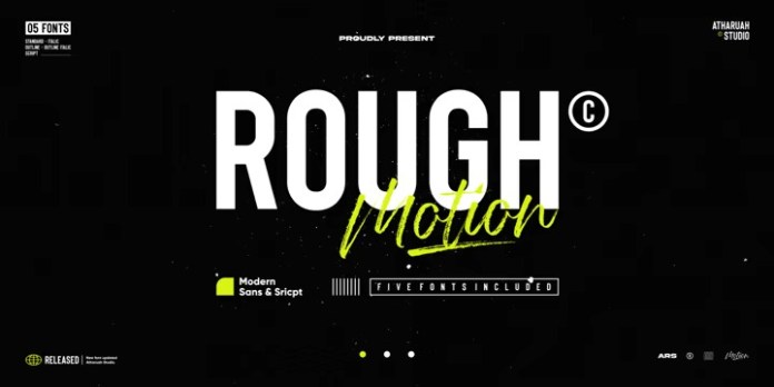 Rough_Motion_字体_Duo