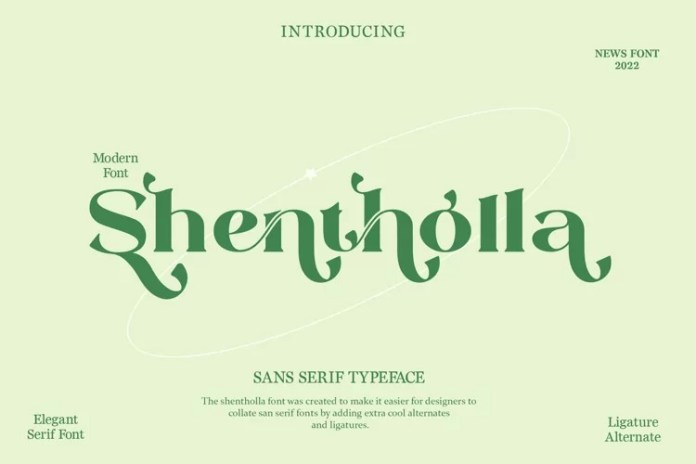 Shentholla Serif 字体