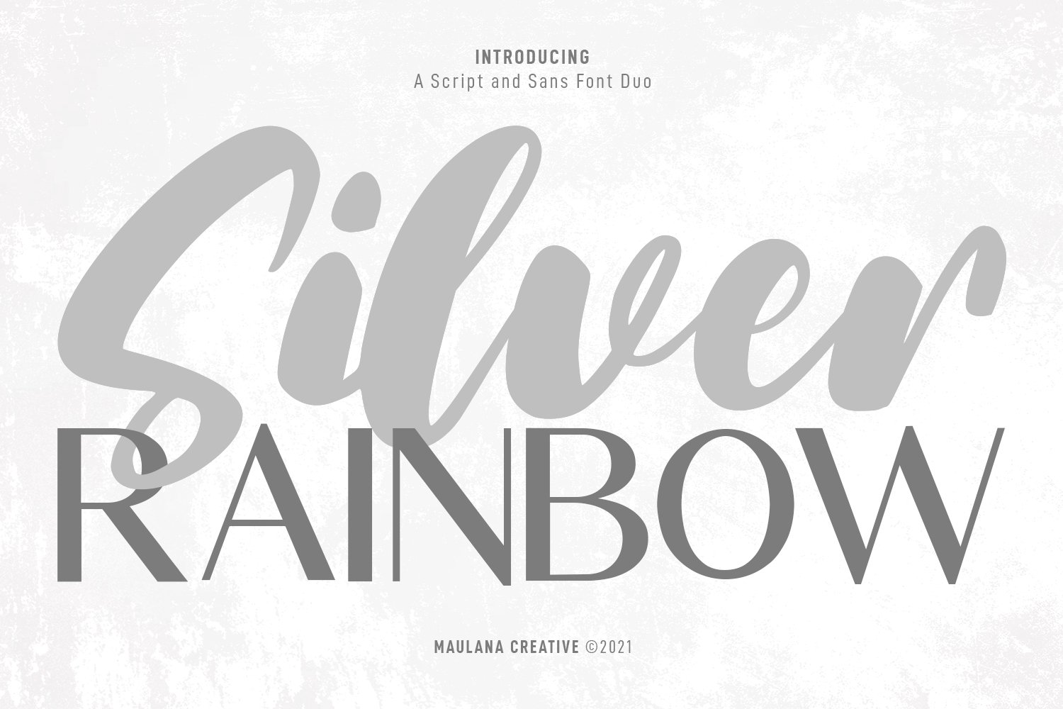 Silver Rainbow – Script and Sans 字体 Duo