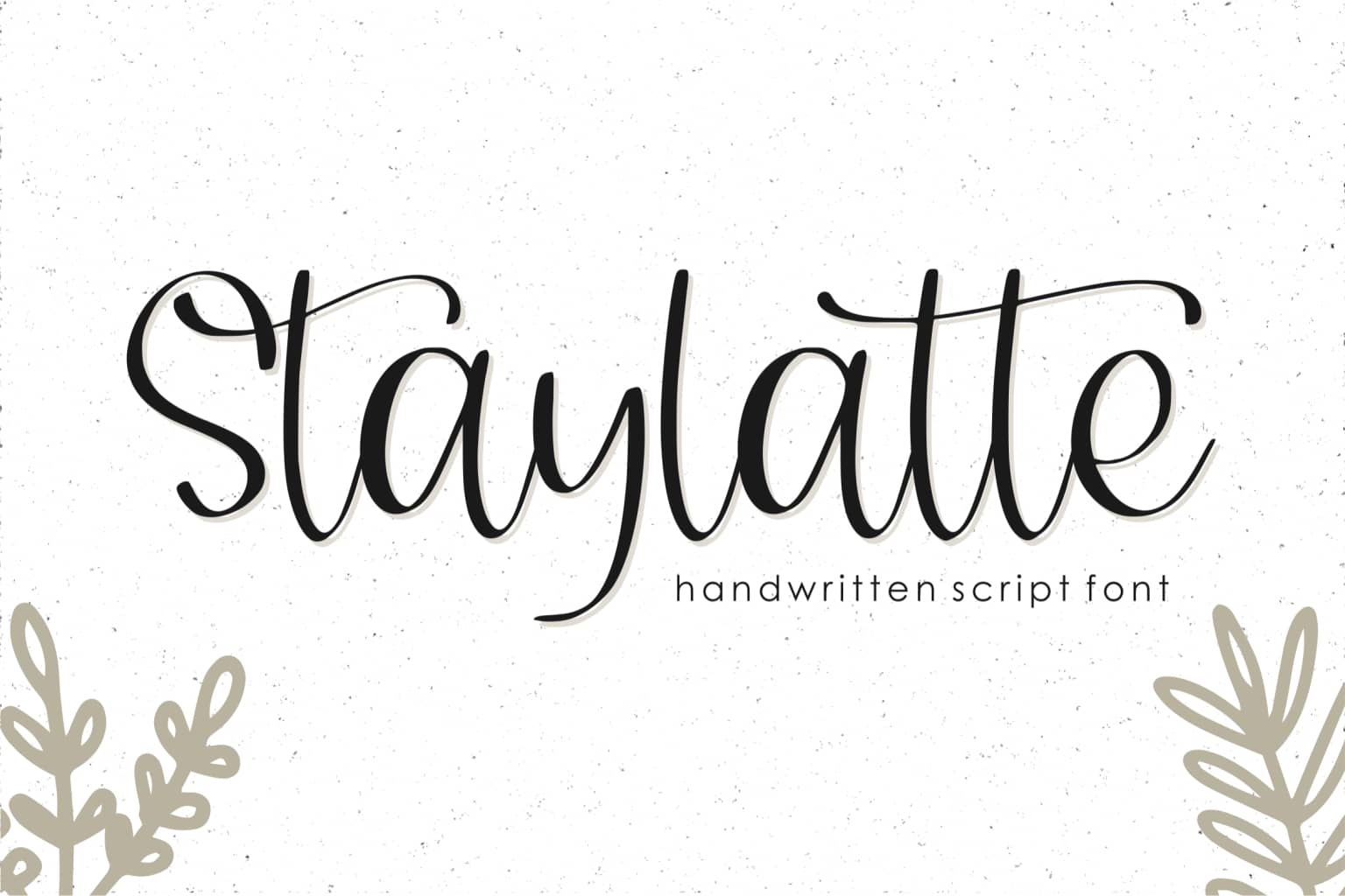 Staylatte_Script_字体