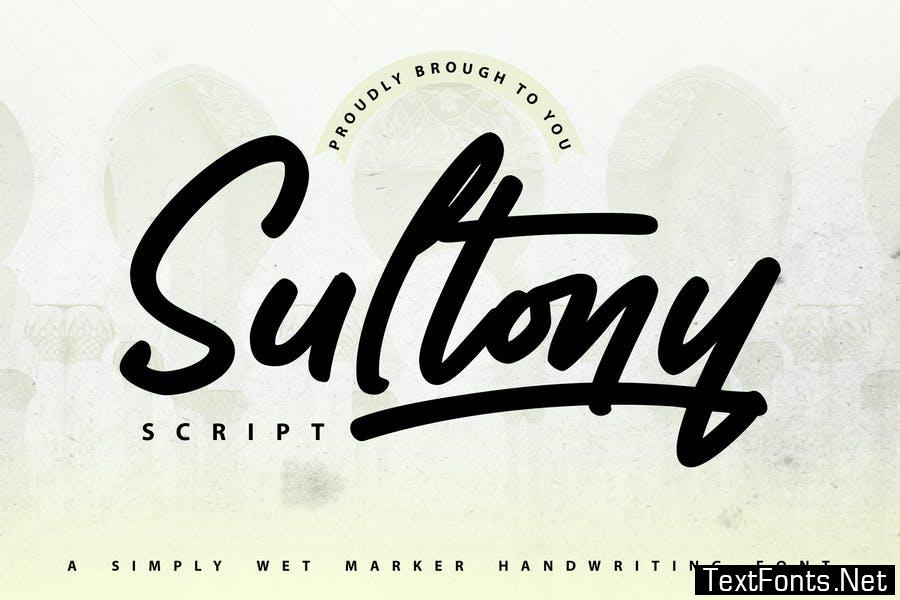 Sultony  Marker Handwriting 字体
