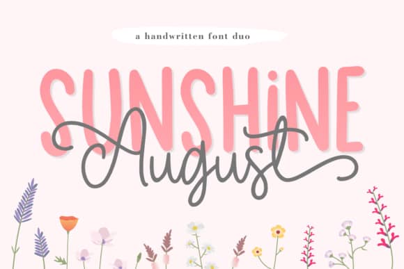 Sunshine August 字体