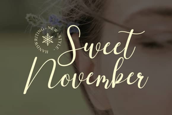 Sweet November 字体