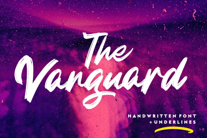 The Vanguard Brush 字体