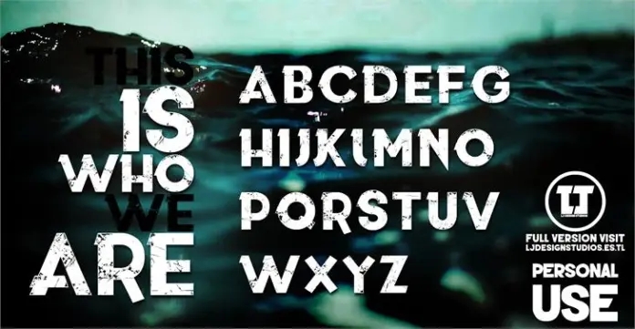 This is who we are 字体