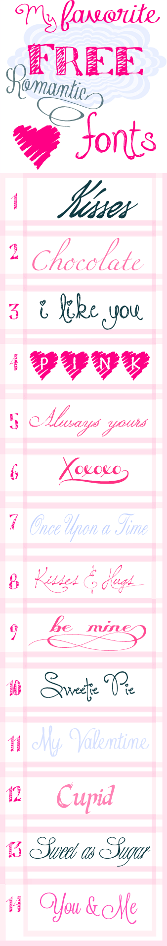 14 Romantic 字体 For Valentine s Day 000013