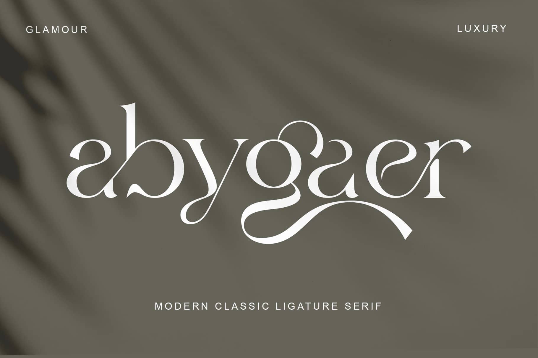 Abygaer Modern Classic Ligature Serif 字体