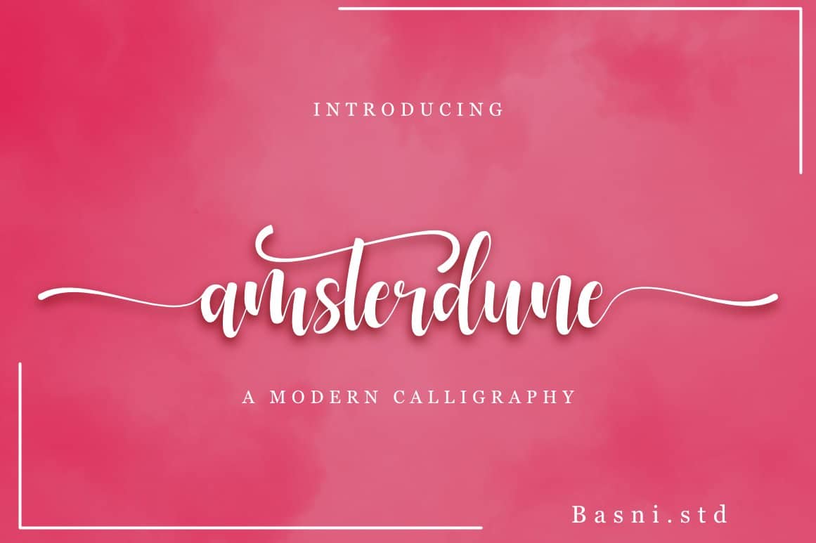 Amsterdune Calligraphy 字体