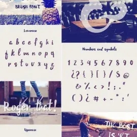 Anana Brush, ANAPOLINO, Aqeelah 字体