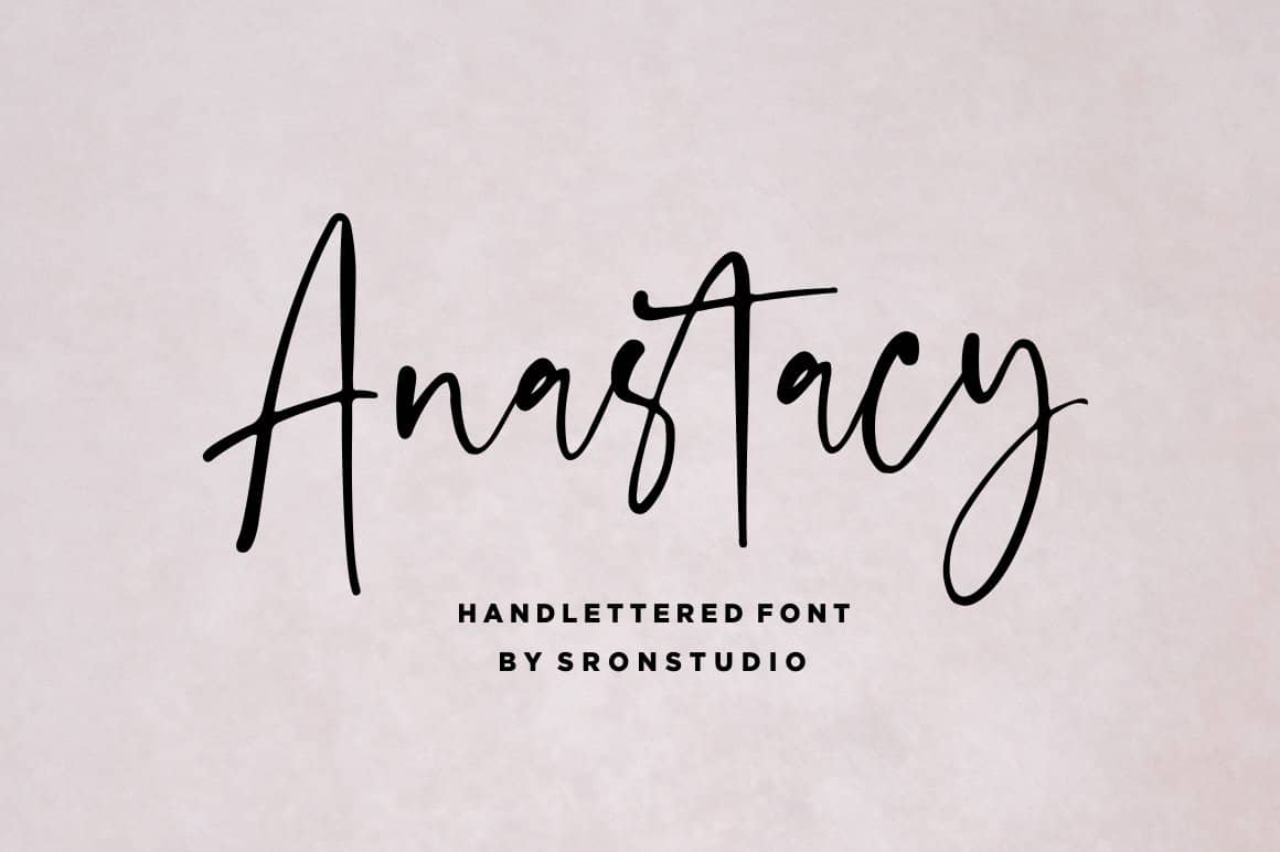 Anastacy – A Handlettered Script 字体